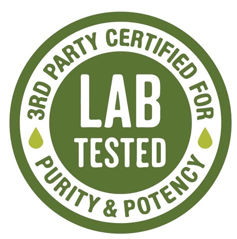  Each of our products has been tested by third-party laboratories for purity and quality